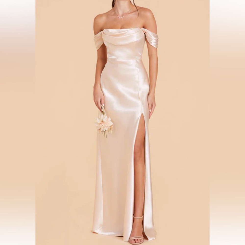 Birdy grey champagne satin mia dress